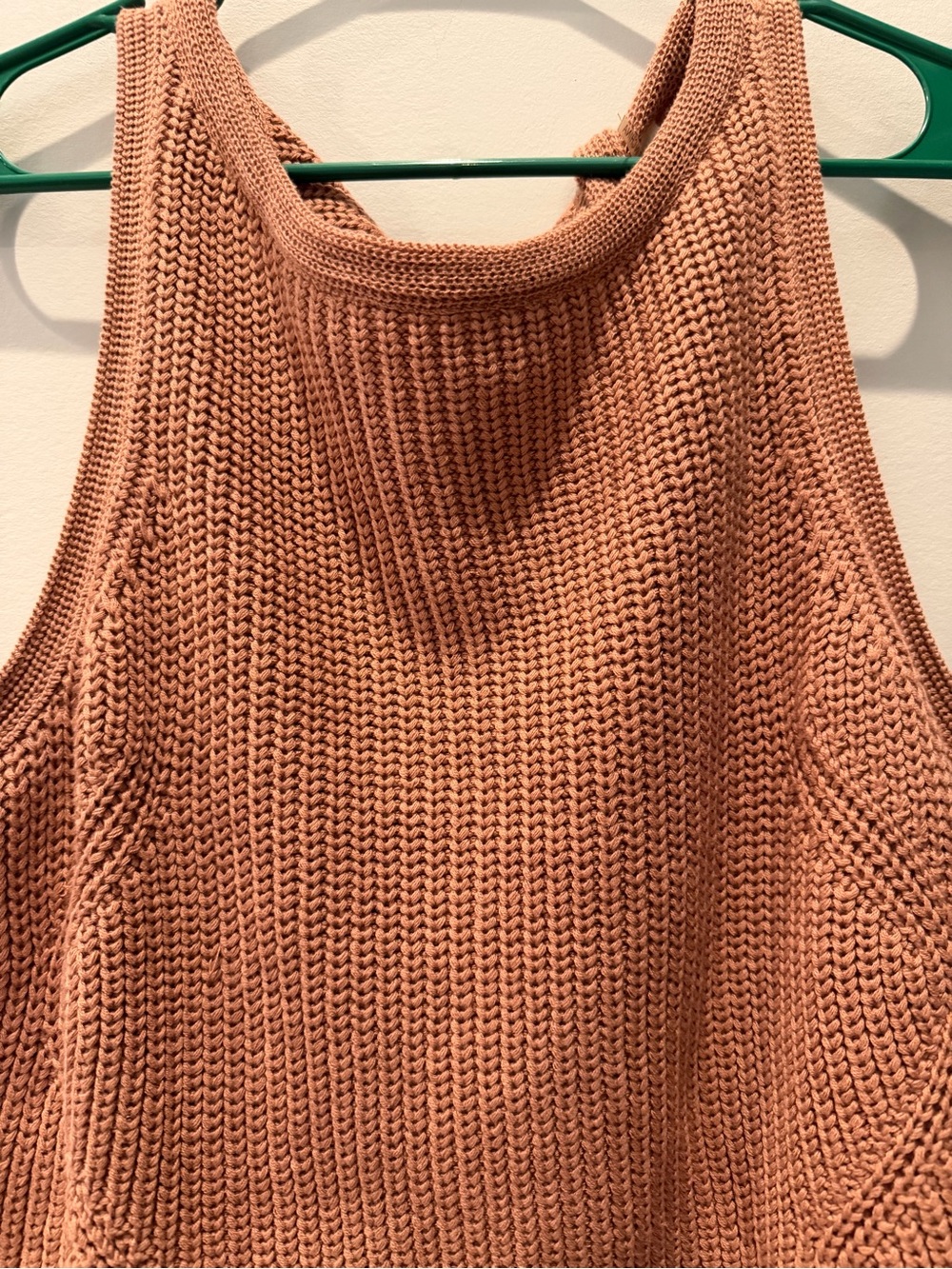 entro Rust sweater Knit Sleeveless Overlay black gauzy dress large - Picture 2 of 5